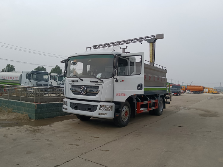 東風(fēng)D9旋轉(zhuǎn)伸縮臂鐵路抑塵車-程力12方煤炭運(yùn)輸降塵_大同煤場(chǎng)抑塵灑水車_運(yùn)煤抑塵劑固化劑噴灑